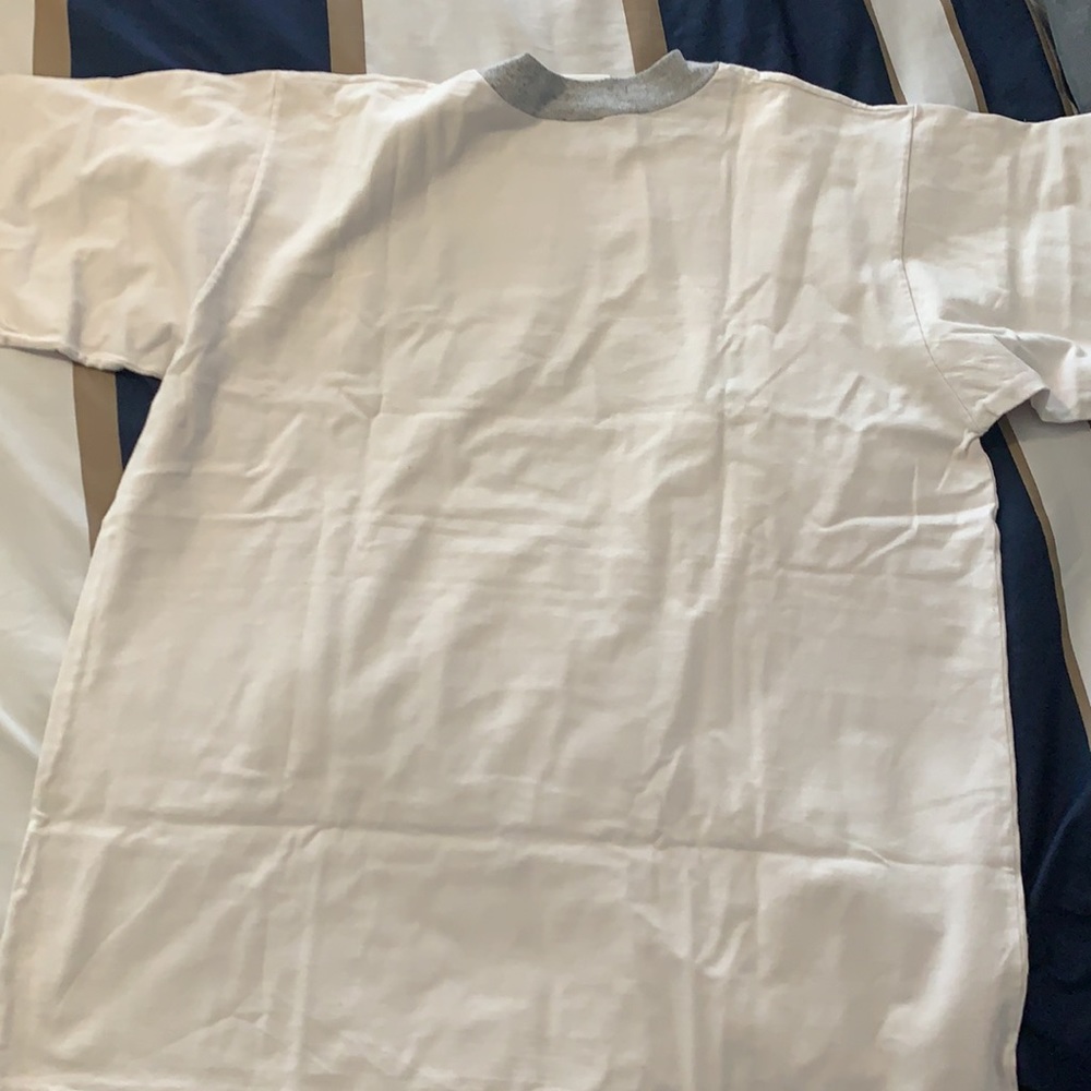 This is a white vintage shirt from Fresh Produce Sportswear. It is a size medium - Picture 2 of 2